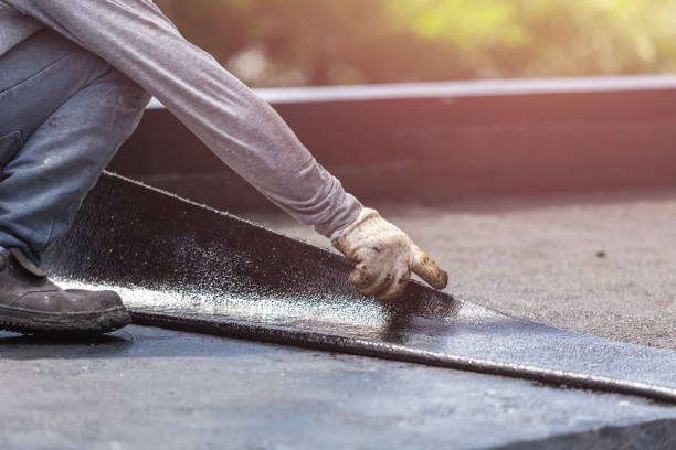 Professional Basement Waterproofing technician working in Fairlawn, OH
